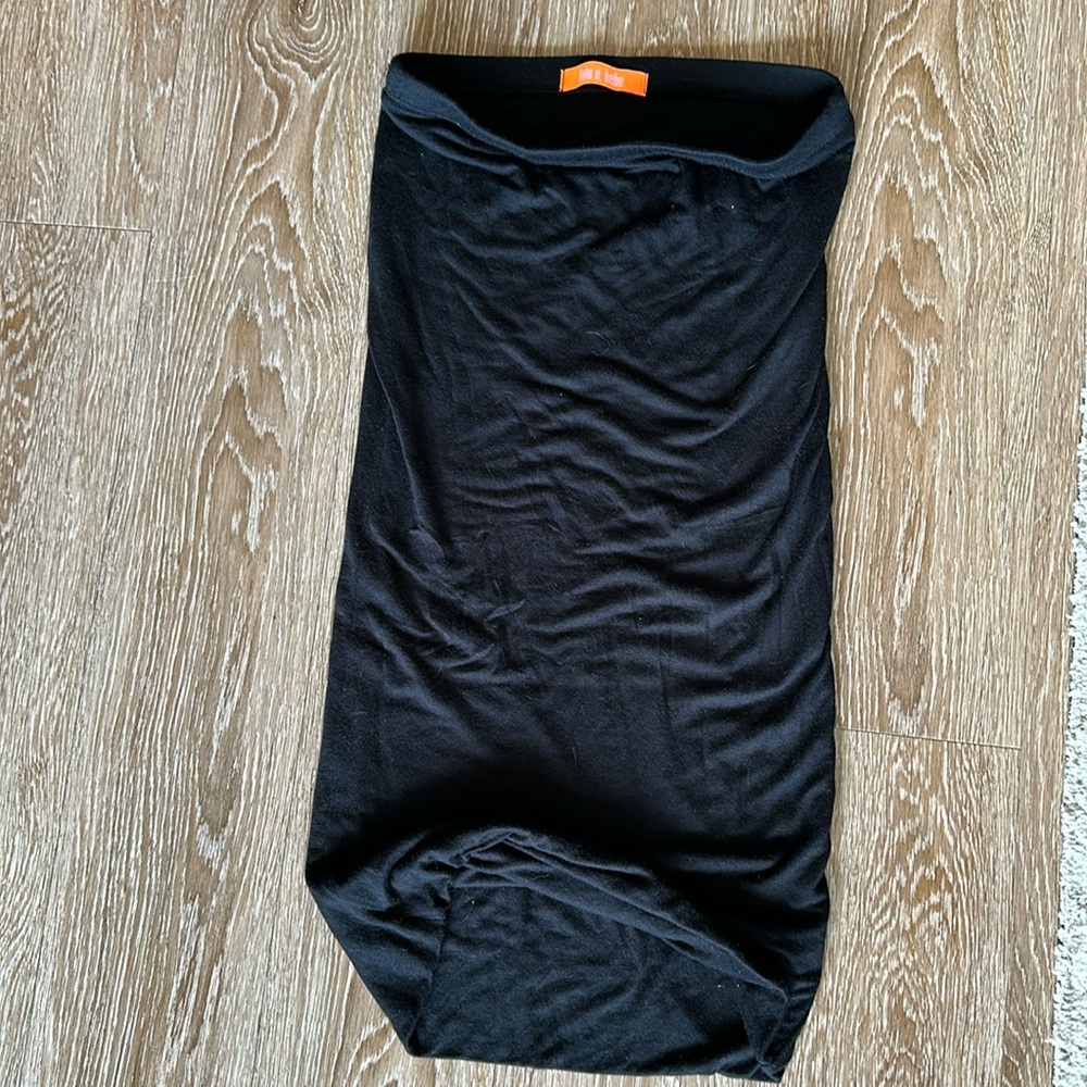 High waist black pencil skirt/tune dress - size medium